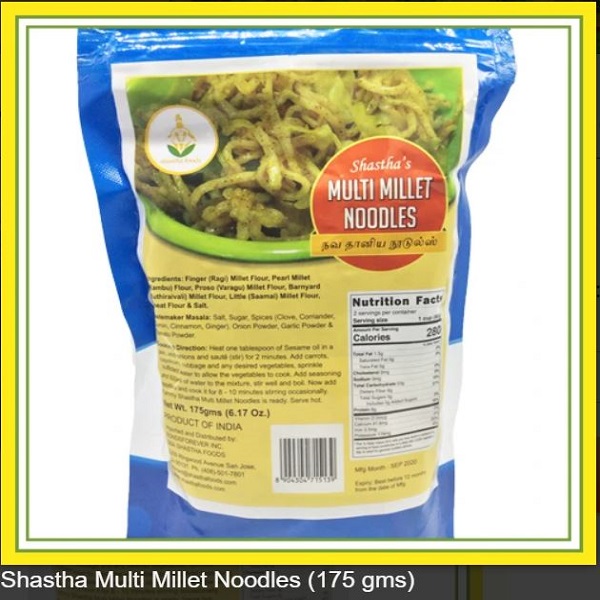 Shastha  Multi Millet Noodles 175 Gms